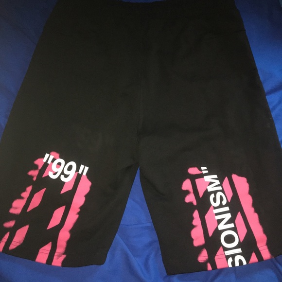 off white impressionism shorts